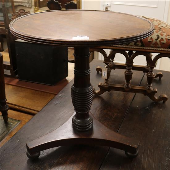 A Regency mahogany occasional table (formerly part of a dumb waiter) W.58cm